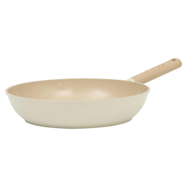 Gibson Elite Folkstone 12 Inch Ceramic Nonstick Cast Aluminum Frypan in Beige D970-141187.01