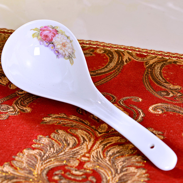 style: I - Tableware Set Large Soup Spoon Ceramic Large Soup Long Handle Q119-CJCJ117713609IR