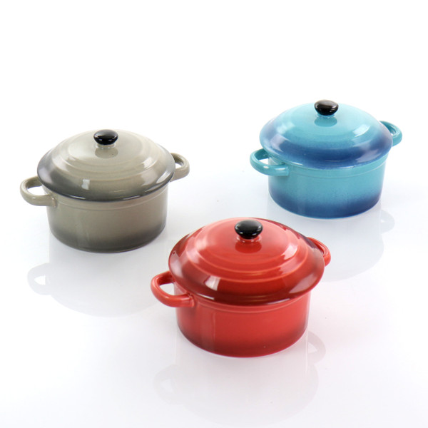 Crock Pot Pembury 3 Piece 9.6 Ounce Stoneware Assorted Casserole Dish Set D970-138989.02