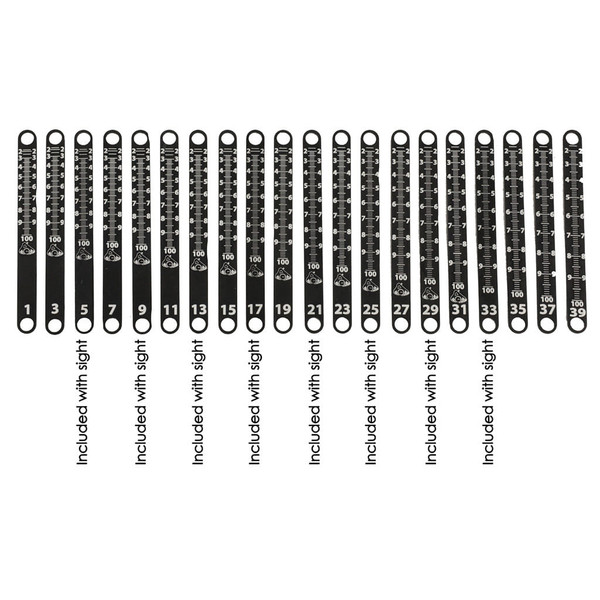 Axcel Achieve XP Metal Sight Tape Scale #17 and #18 R557-1201242