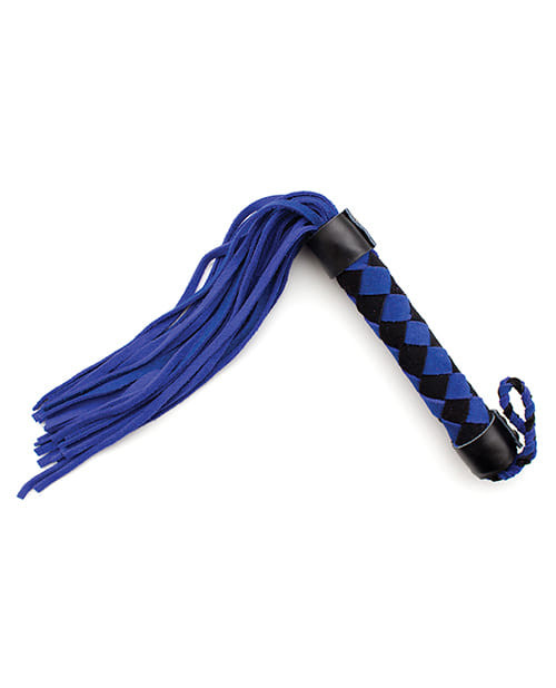 Plesur 15" Leather Flogger - Blue X615-PLB75010BL
