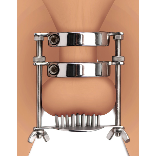Stainless Steel Spiked CBT Ball Stretcher and Crusher D496-AF526