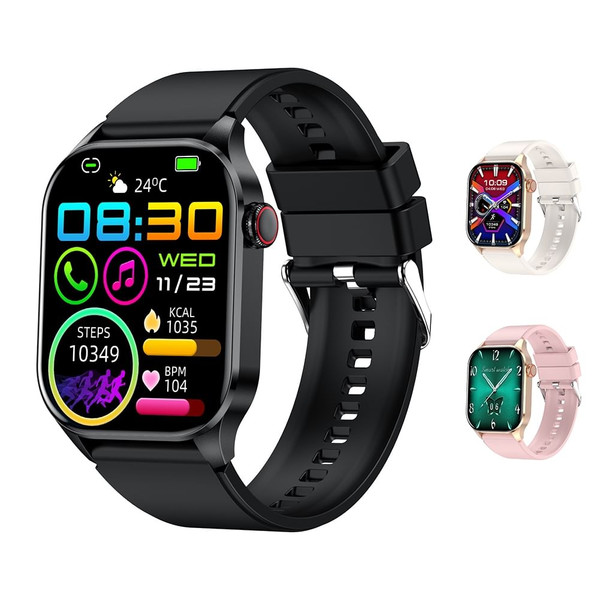 T98 2.04 Inch Smart Watch Blood Oxygen Blood Pressure Heart Rate Sleeping Monitoring for Smart Phon K484-PEL_0RY4WQE2
