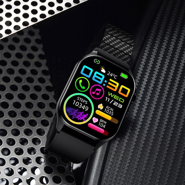 T98 2.04 Inch Smart Watch Blood Oxygen Blood Pressure Heart Rate Sleeping Monitoring for Smart Phon K484-PEL_0RY4WQE2