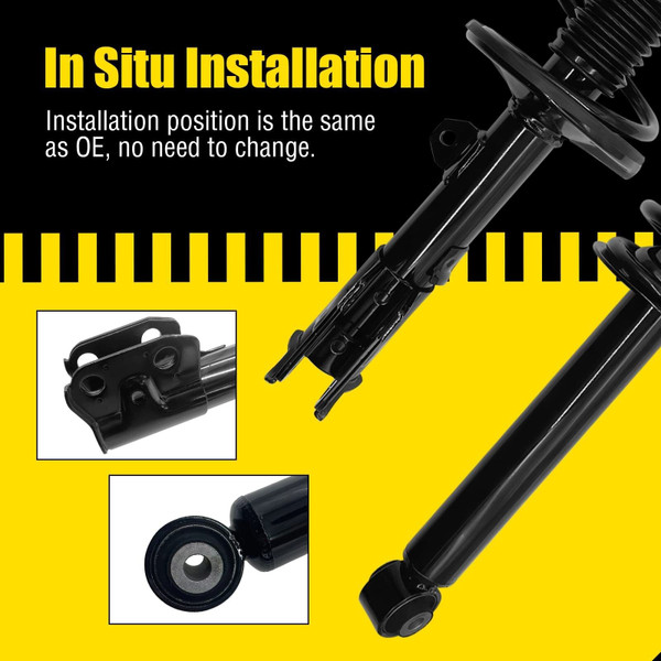 US GARVEE Front Pair Complete Strut Spring Assembly Compatible for 2005-2010 Mustang - 172138 Black K484-PAU_0I01ISAM_US