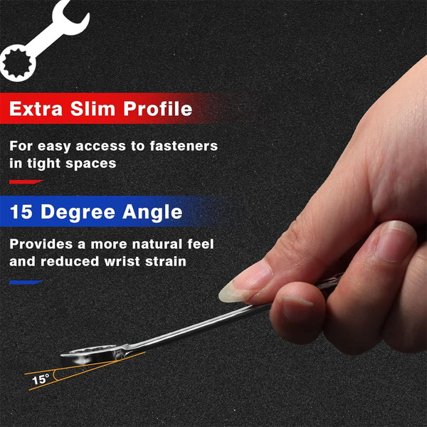 Mini Wrench Set Thin Wrench Set With Storage Pouches Open And Box End Wrench Set Prevent Slipping P K484-FQZIN_G5K6H141