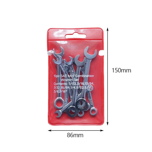 Mini Wrench Set Thin Wrench Set With Storage Pouches Open And Box End Wrench Set Prevent Slipping P K484-FQZIN_G5K6H141