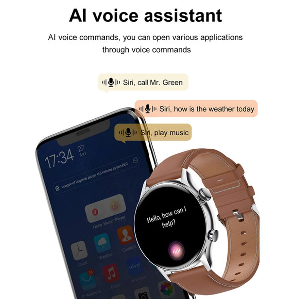 Hk8pro Smart Watch 1.36-inch Amoled Screen Bluetooth Calling Voice Control Bracelet IP68 Waterproof K484-PEL_0NCBZB5H