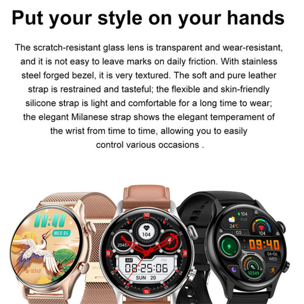 Hk8pro Smart Watch 1.36-inch Amoled Screen Bluetooth Calling Voice Control Bracelet IP68 Waterproof K484-PEL_0NCBZB5H
