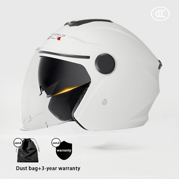 Scooter Motorcycle Half Helmet With Sun Visor Quick Release Buckle Adjustable Strap Helmets For Men K484-FQZAP_NL8PVSG4