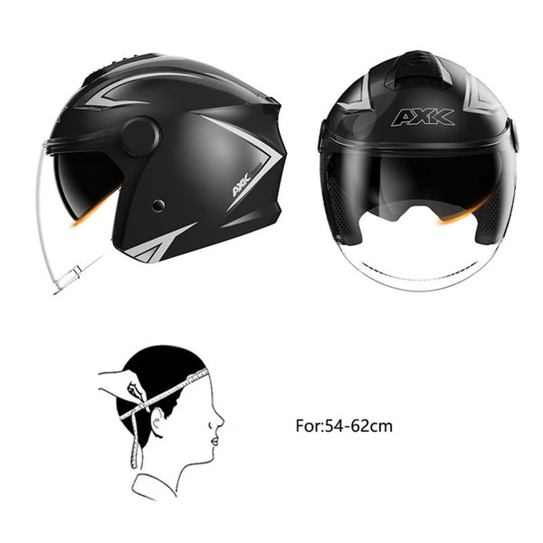 Scooter Motorcycle Half Helmet With Sun Visor Quick Release Buckle Adjustable Strap Helmets For Men K484-FQZAP_NL8PVSG4