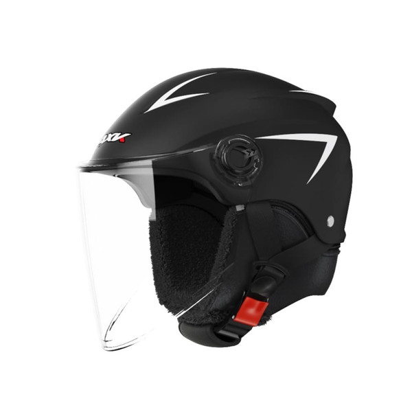 Motorcycle Open Face Helmet Quick Release Buckle Ventilated Helmet With Detachable Scarf For Men Wo K484-FQZAP_K2TV6WIR