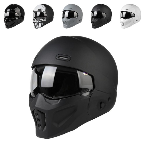 Full Face Motorcycle Helmet With Detachable Front Cover Multiple Ventilation Holes DOT Approved Mot K484-FQZAP_0BYZEXIY