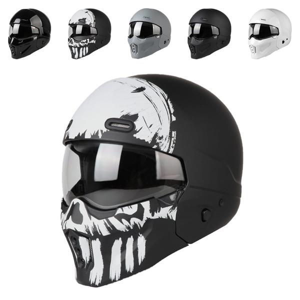 Full Face Motorcycle Helmet With Detachable Front Cover Multiple Ventilation Holes DOT Approved Mot K484-FQZAP_0BYZEXIY
