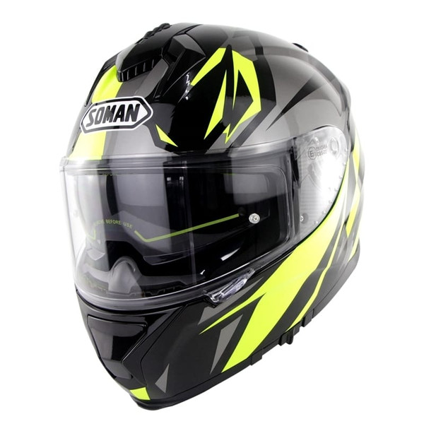 Motorcycle Racing Helmet Outdor Riding Helmet Men and Women Motorcycle Helmet Double Lenses Compati K484-PAU_07JZYL0H