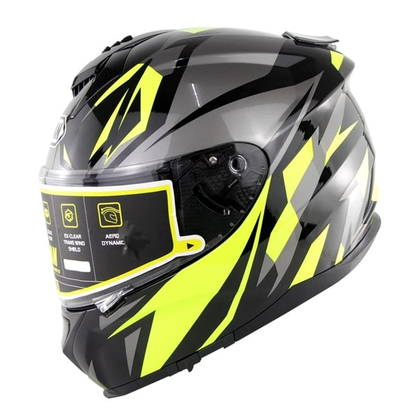 Motorcycle Racing Helmet Outdor Riding Helmet Men and Women Motorcycle Helmet Double Lenses Compati K484-PAU_07JZYL0H