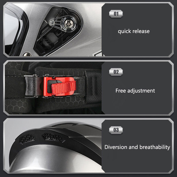 Motorcycle Full Face Helmet DOT Approved Pneumatic Regulated Ventilation System Motorbike Crash Hel K484-FQZAP_AHJ9VMLX