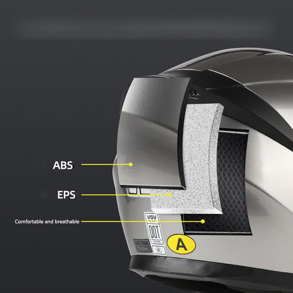 Motorcycle Full Face Helmet DOT Approved Pneumatic Regulated Ventilation System Motorbike Crash Hel K484-FQZAP_AHJ9VMLX