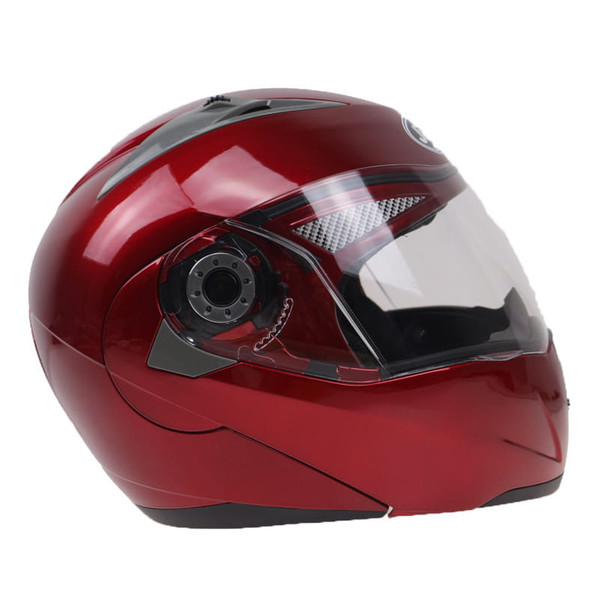 105 Full Face Helmet Electromobile Motorcycle Transparent Lens Protective Helmet Silver XL K484-POU_060GGCSM