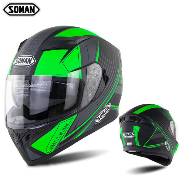 Full Face Motorcycle Helmet Sun Visor Dual Lens Moto Helmet Gray acceleration_XXL K484-PAU_0BAZ2O2F