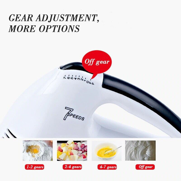 7-speed Automatic Mixer Hand-held Electric Food Mixers Egg Beater UK Plug Black K484-PHO_0W4S5X7K