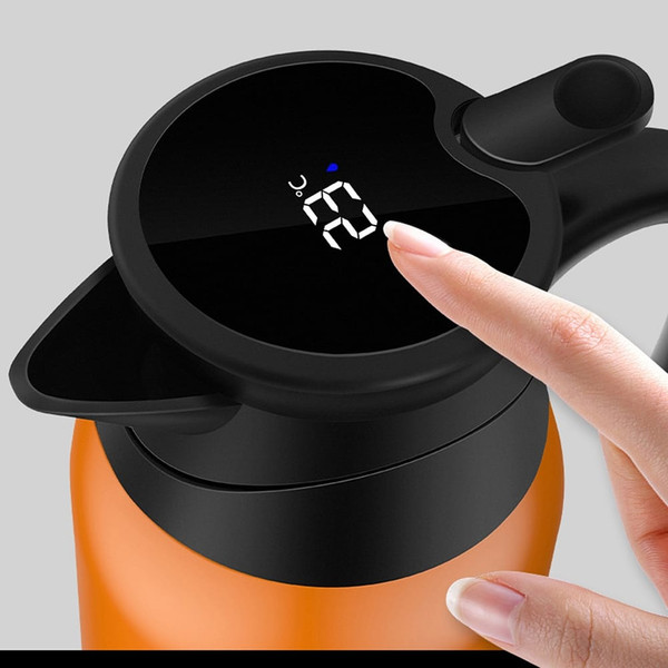 Car Electric Kettle Insulation Cup Temperature Digital Display Cup Cover Large Handle Hot Water Ket K484-PAU_0KFINR9N