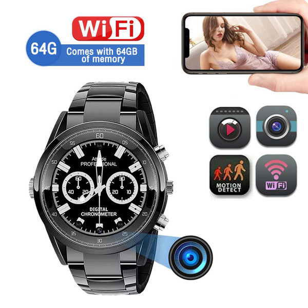 HD 1080P Wifi Watch Camera Video Recorder Night Vision Motion Detection Mini Camcorder Home Securit K484-PEL_0PUN3VXL