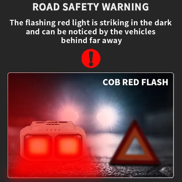 XPE+COB Headlights USB Rechargeable IPX4 Waterproof Power Display Motion Sensor Head Lamp For Campi K484-PHO_0ZY5M3G5