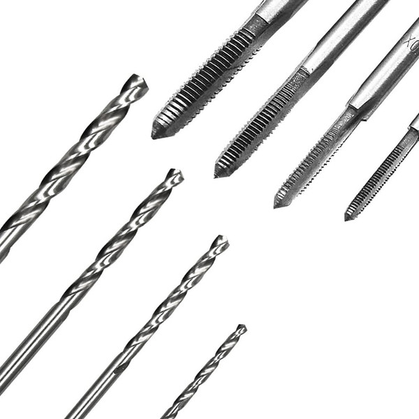 9pcs Hss M3-M6 Tap Drill Wrench Set with T-type Wrench Hss Combination Tap Drill Set Hand Tools K484-FQZHW_MGR7QPAY