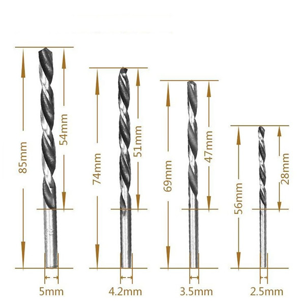 9pcs Hss M3-M6 Tap Drill Wrench Set with T-type Wrench Hss Combination Tap Drill Set Hand Tools K484-FQZHW_MGR7QPAY