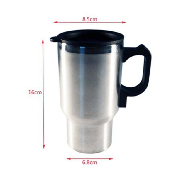 12V Car Heating Cup Car Heated Mug 450ml Stainless Steel Travel Electric Coffee Cup Insulated Heate K484-PHO_0ZOHA3Y8