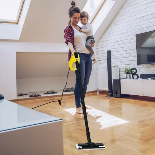 1400W Multipurpose Pressurized Steam Cleaner With 17 Pieces Accessories-Gray B593-ES10028US