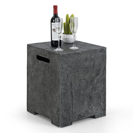 Propane Tank Cover Table Outdoor Gas Tank Storage Hideaway Cover B593-NP12083