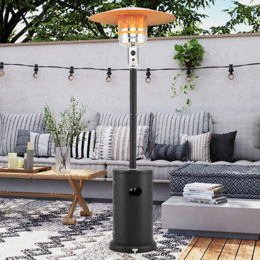 50000 BTU Propane Patio Heater with Round Table Design-Black B593-NP11996