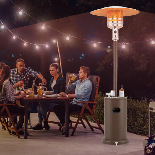 50000 BTU Propane Patio Heater with Round Table Design-Black B593-NP11996