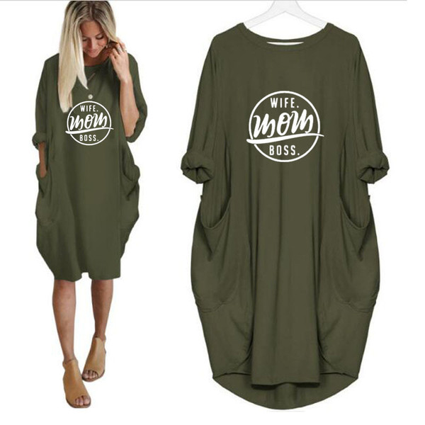Casual loose pocket long sleeve print dress Q119-CJNSSYLY01748