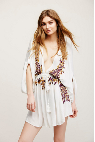 V-neck embroidery dress Q119-CJNSSYLY01721
