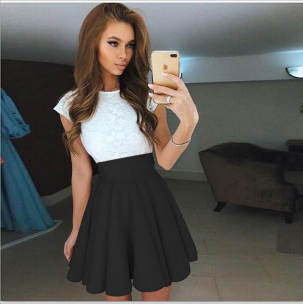 Lace stitching dress Q119-CJNSSYLY02352