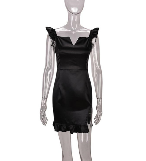 2021 autumn new wooden ear side female dress Q119-CJNSSYLY01578