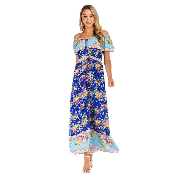 Bohemian print dress Q119-CJNSSYLY02107