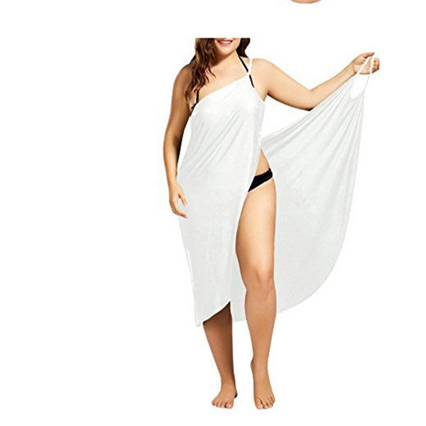 Europe and the United States new EBAY explosion models striped sling beach wrap skirt beach skirt h Q119-CJNSSYLY01817-A White-L