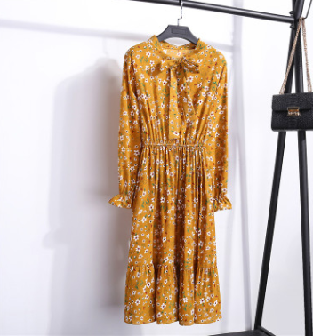 Chiffon floral dress Q119-CJNSSYLY01601