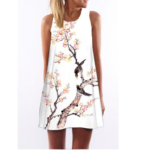 Style: Bird, Size: S - Rimiut New Arrival Women's 3D Owl Printing Cartoon Animal Pattern Printed Mi Q119-CJNSSYLY00312-Bird-S