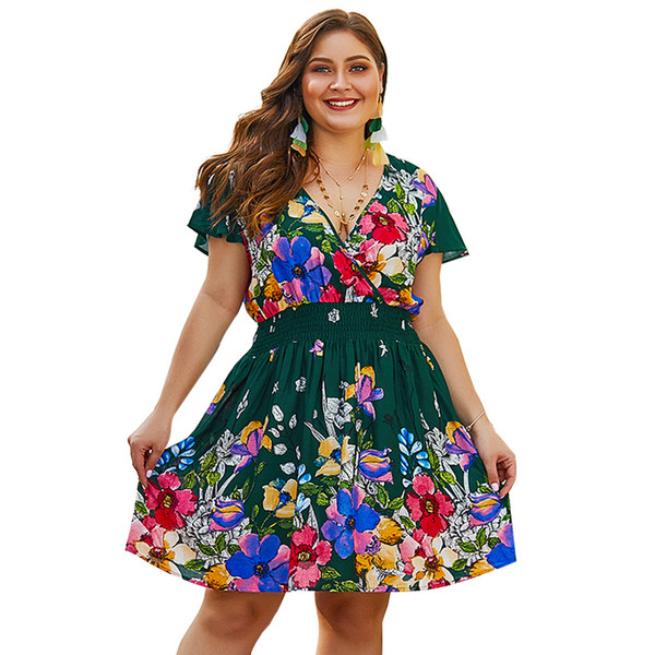Printed dress Q119-CJNSSYLY02217