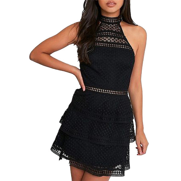 Ruffled lace dress Q119-CJNSSYLY02348