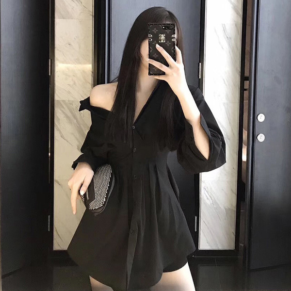 Temperament lapel shirt skirt Q119-CJNSSYLY02340
