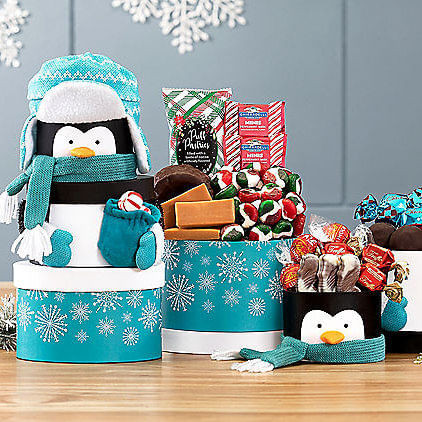Penguin Treats: Christmas Holiday Gift Tower Z954-WC-565