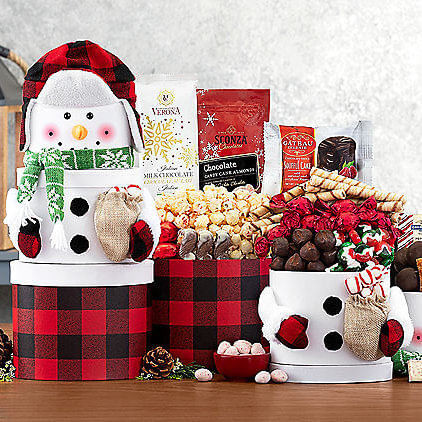 Snowman Sweets: Holiday Chocolate Gift Tower Z954-WC-207
