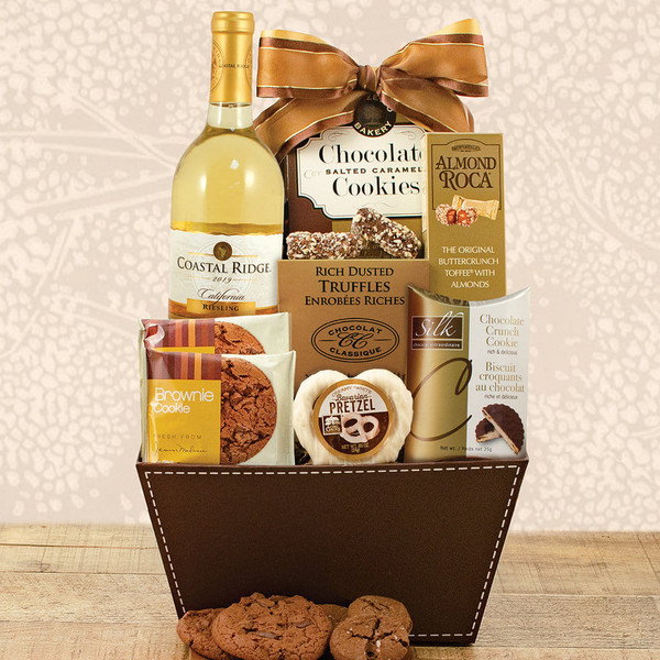 Costal Ridge Riesling: Chocolate & Wine Basket Z954-CPB-273