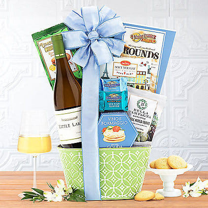 Little Lakes Chardonnay: Wine Gift Basket Z954-WC-721